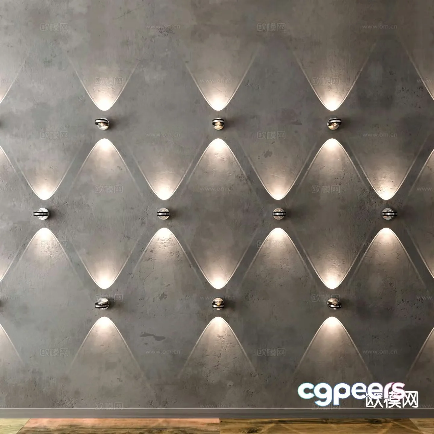 Creative wall lamp 3d model