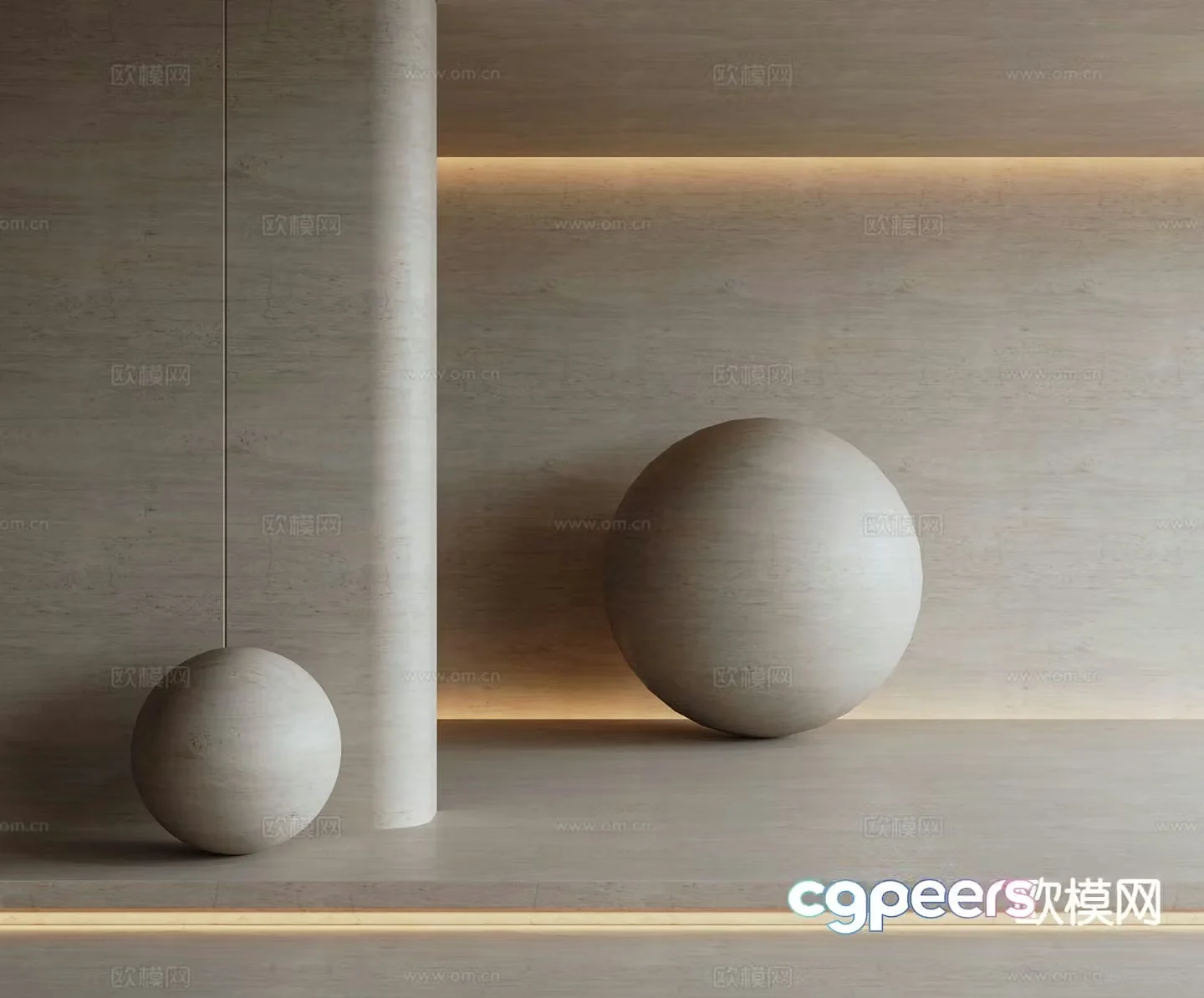 Cave stone rock slab marble pu stone beige cave stone ceramic tile 3d model