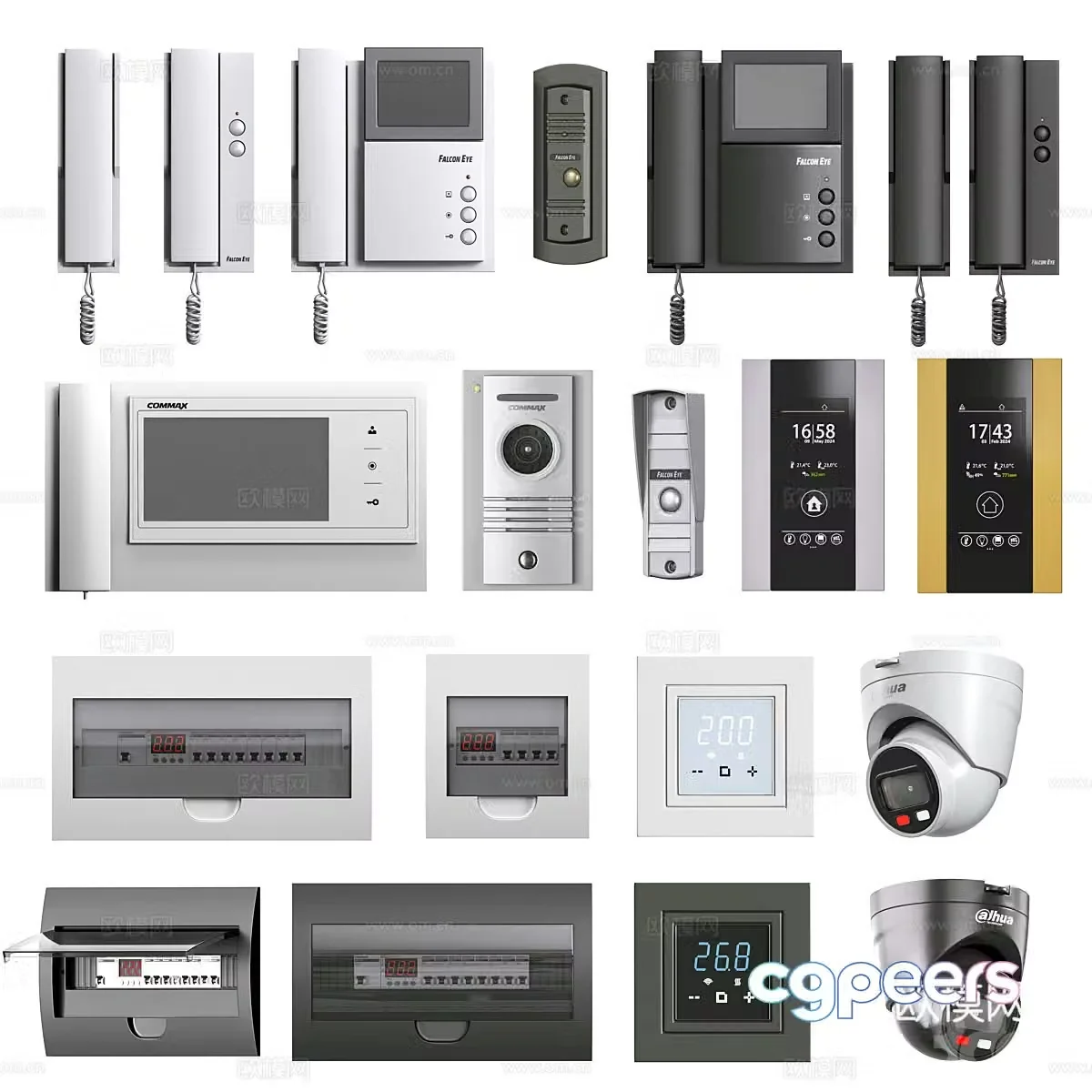 Modern electrical equipment 3d model