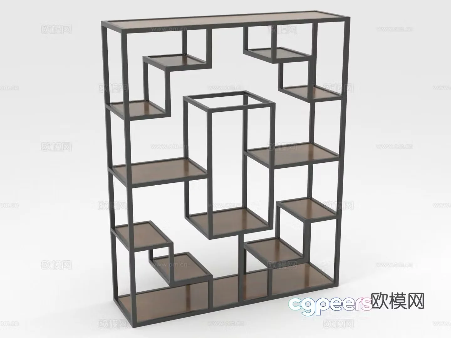 Shelf Exhibition shelf Bogu shelf Bookshelf 3D model