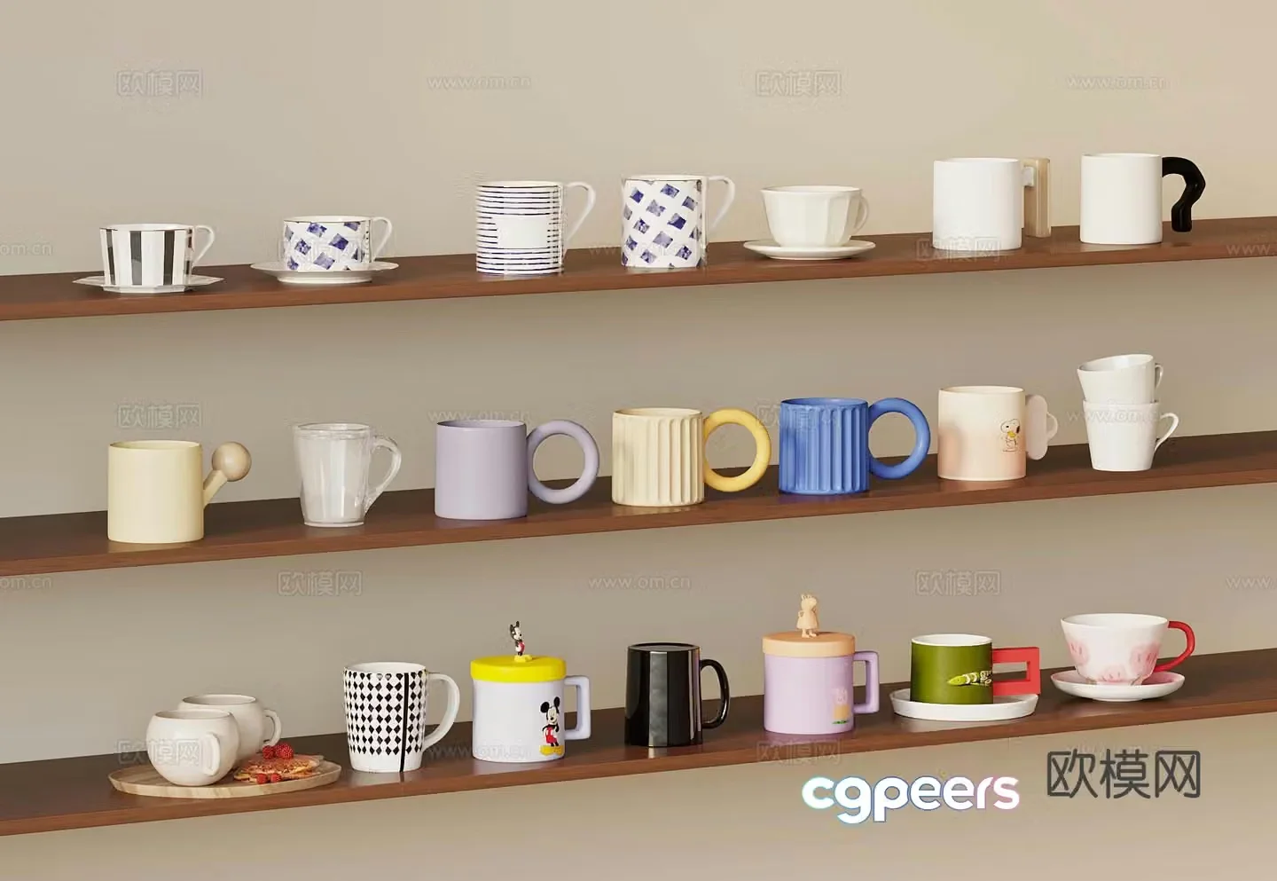 cup modern cup mug 3d model