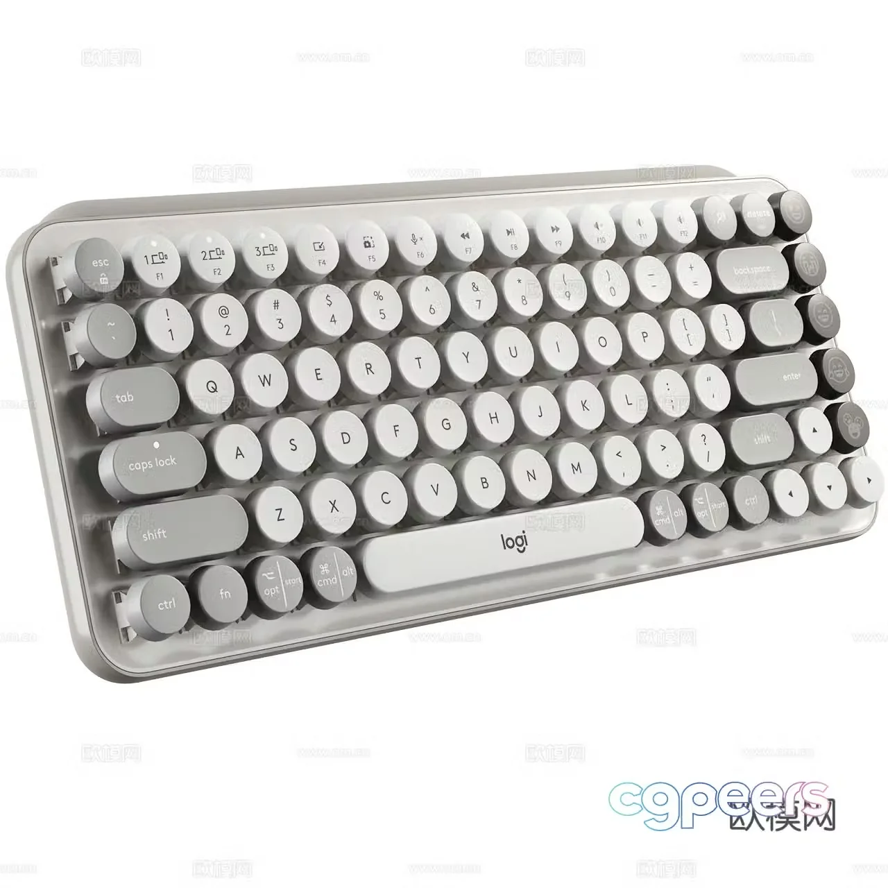 Logitech Pop Keys Wireless Keyboard Keyboard 3d Model