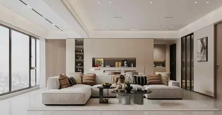 Modern Living Room 3D Model – 168 – VRAY Render