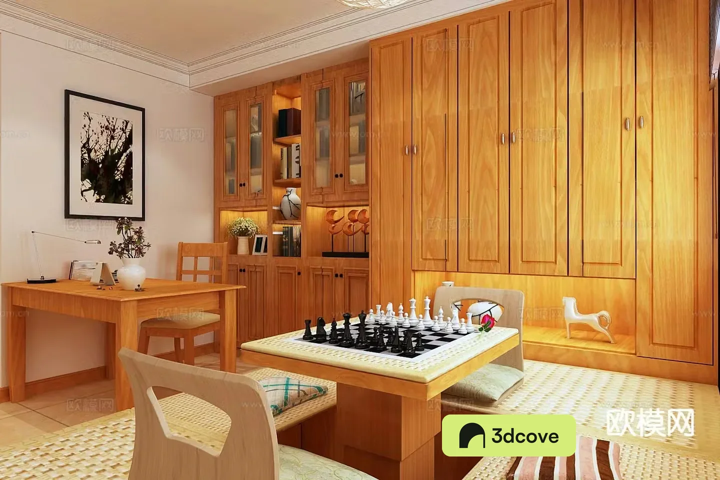 Modern study room