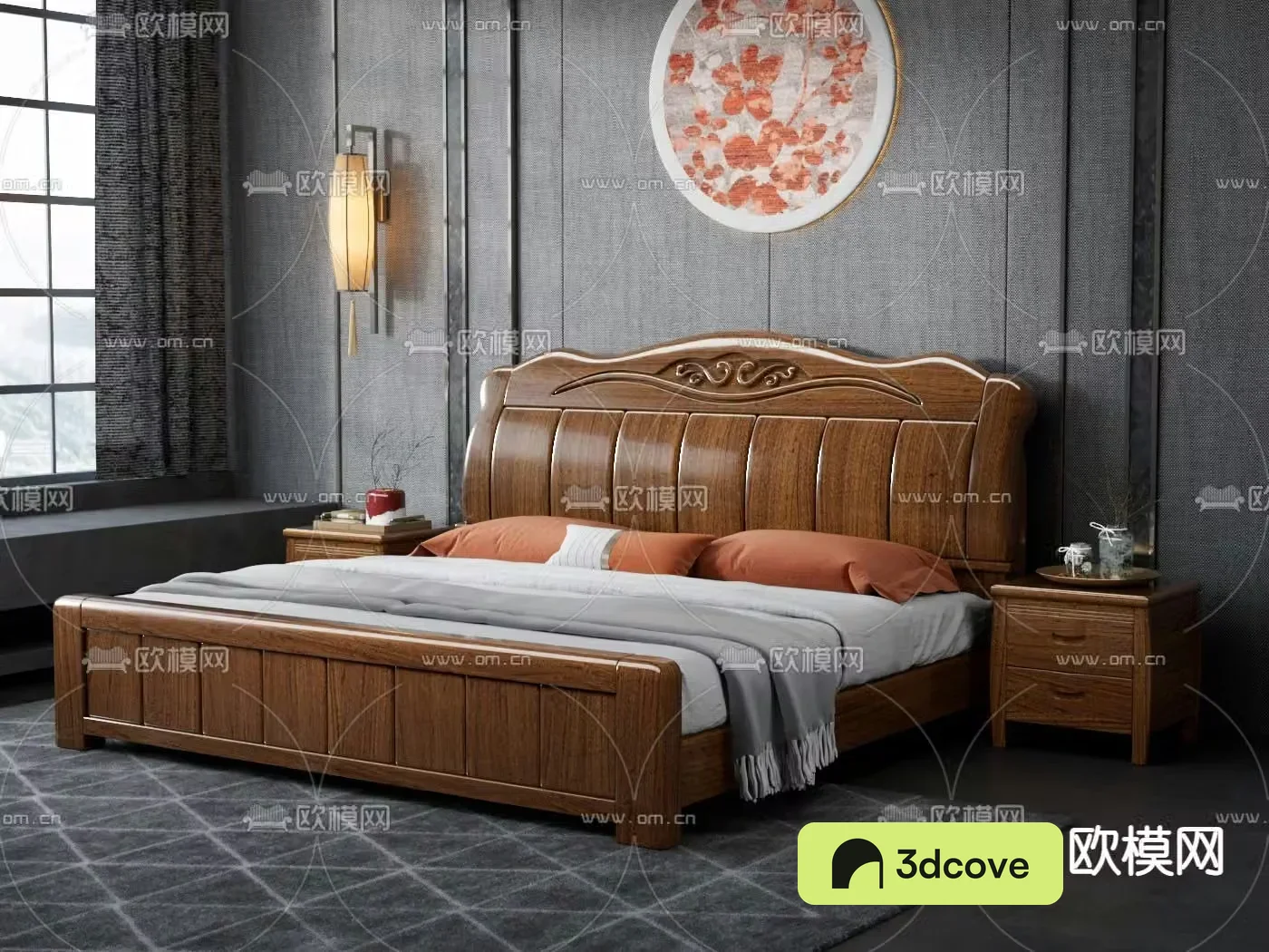 New Chinese style double bed