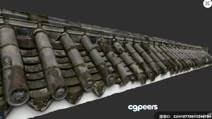 A Roof With Multiple Tiles 3D Model – 9702 – VRAY Render