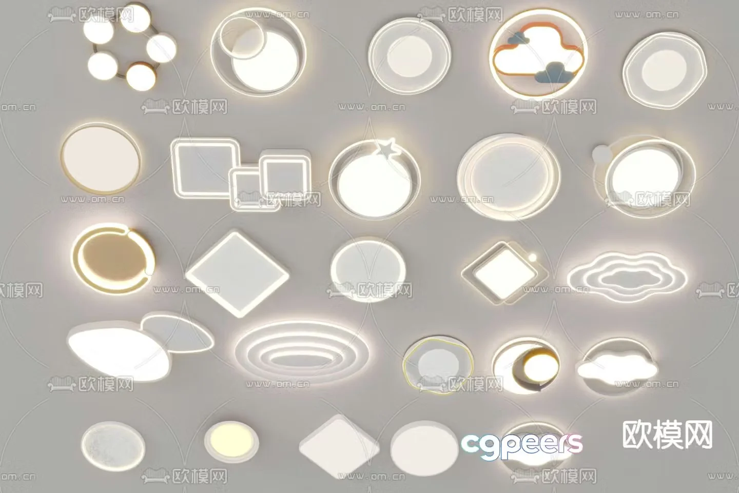 Ceiling lamp bedroom lamp 3d model