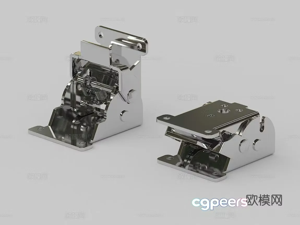 Folding hinge Table leg hinge hinge support hardware 3d model