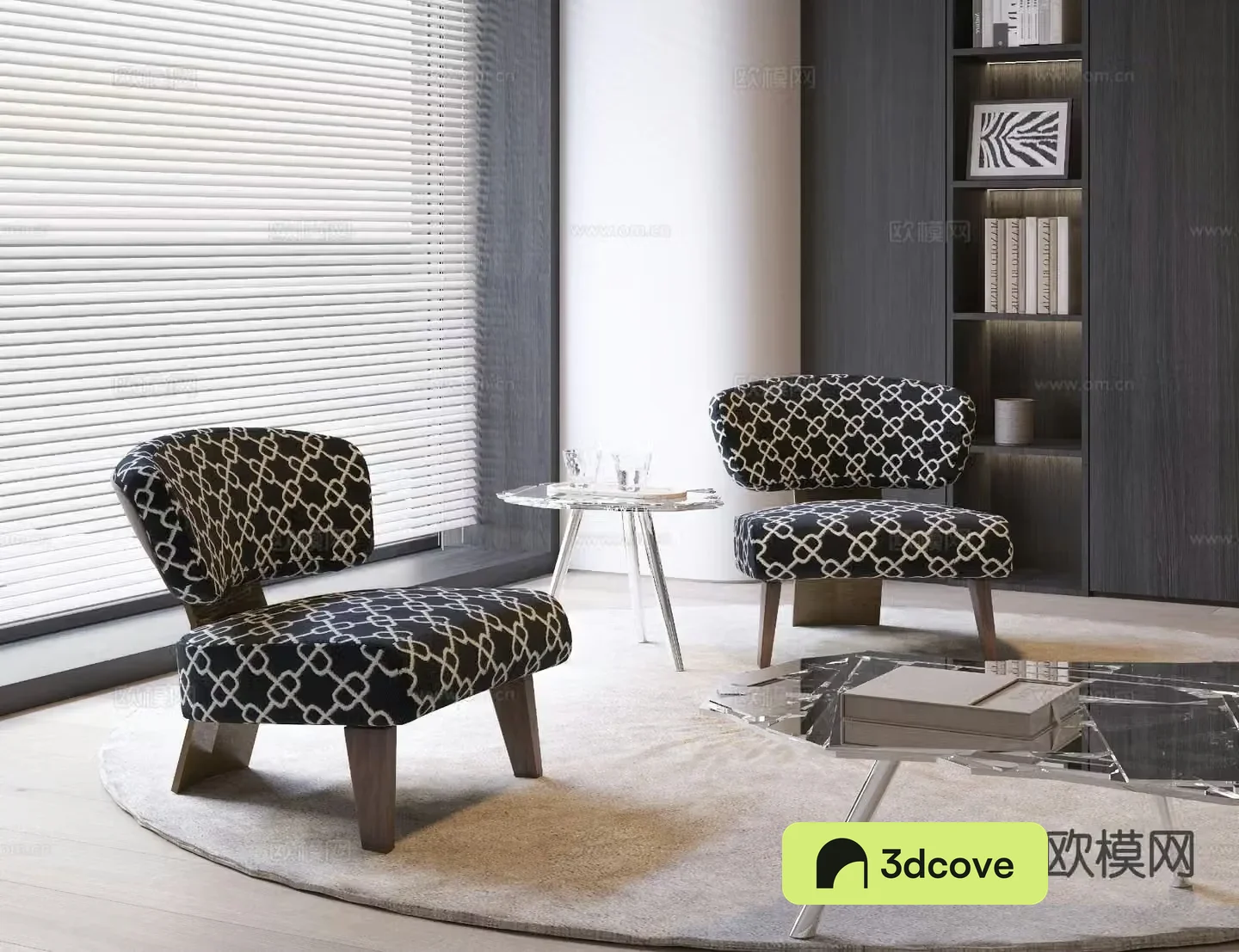Modern leisure chair fabric sofa chair