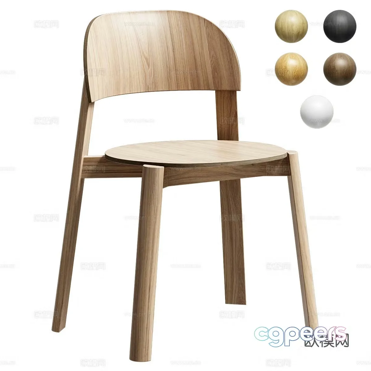 Single chair 3d model