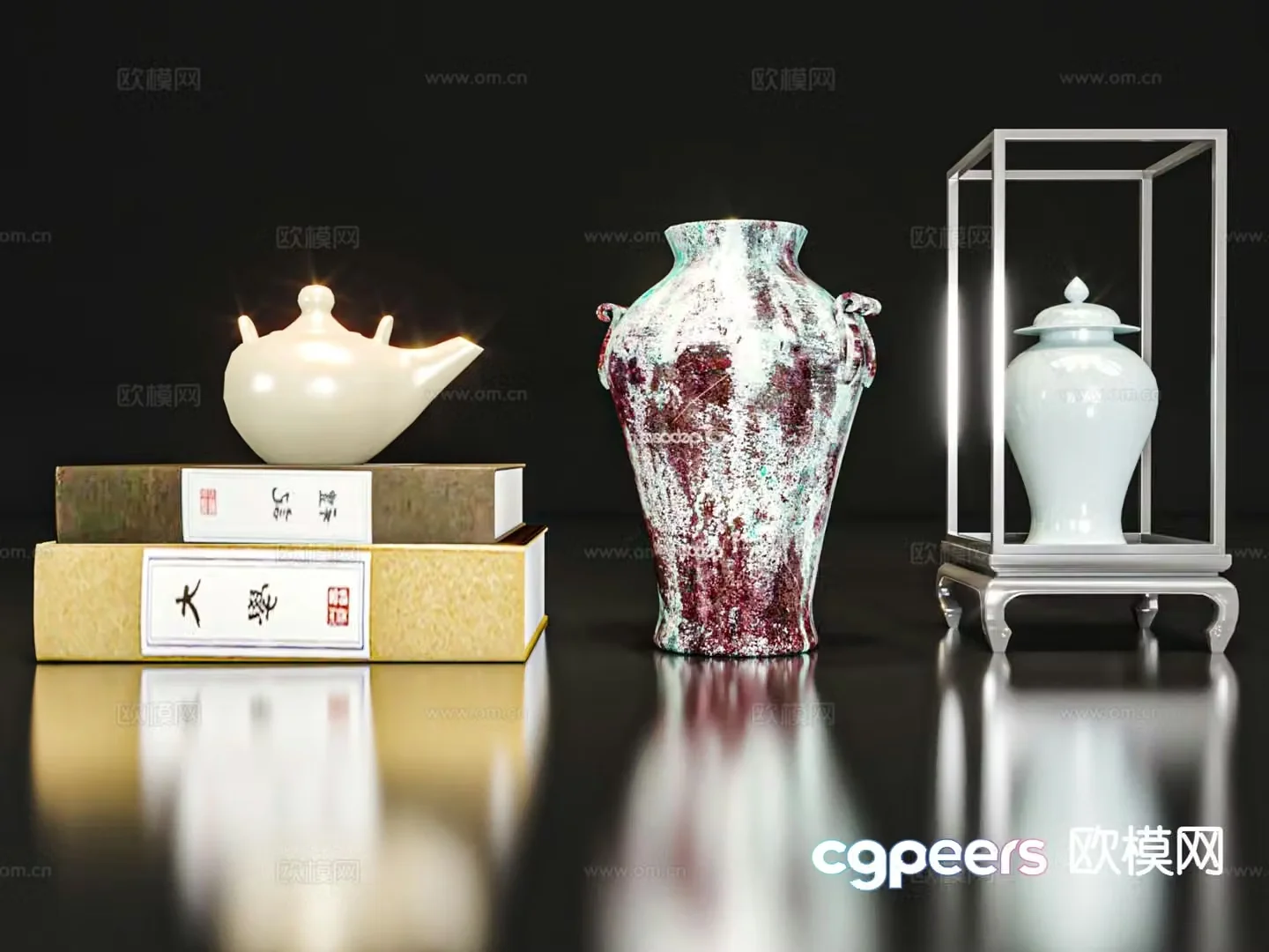 New Chinese style ornaments and crafts 3D model