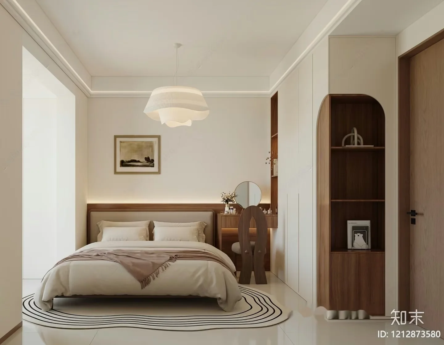Cozy Bedroom 3D Model – 3584 – VRAY Render