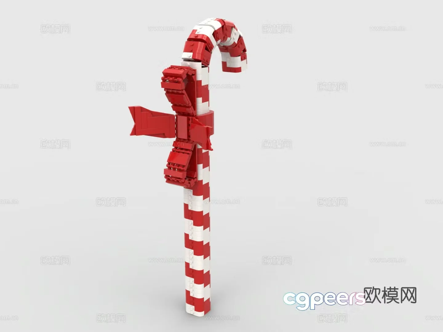 LEGO LEGO Christmas gift candy cane building block toy 3d model