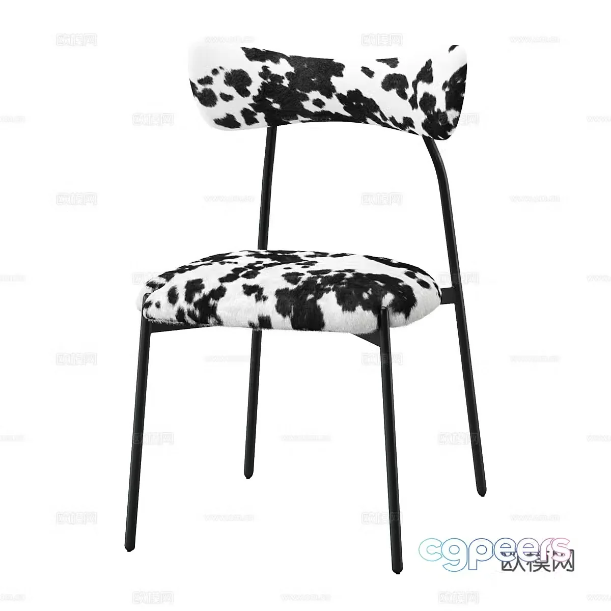 Nordic chair dining chair 3d model