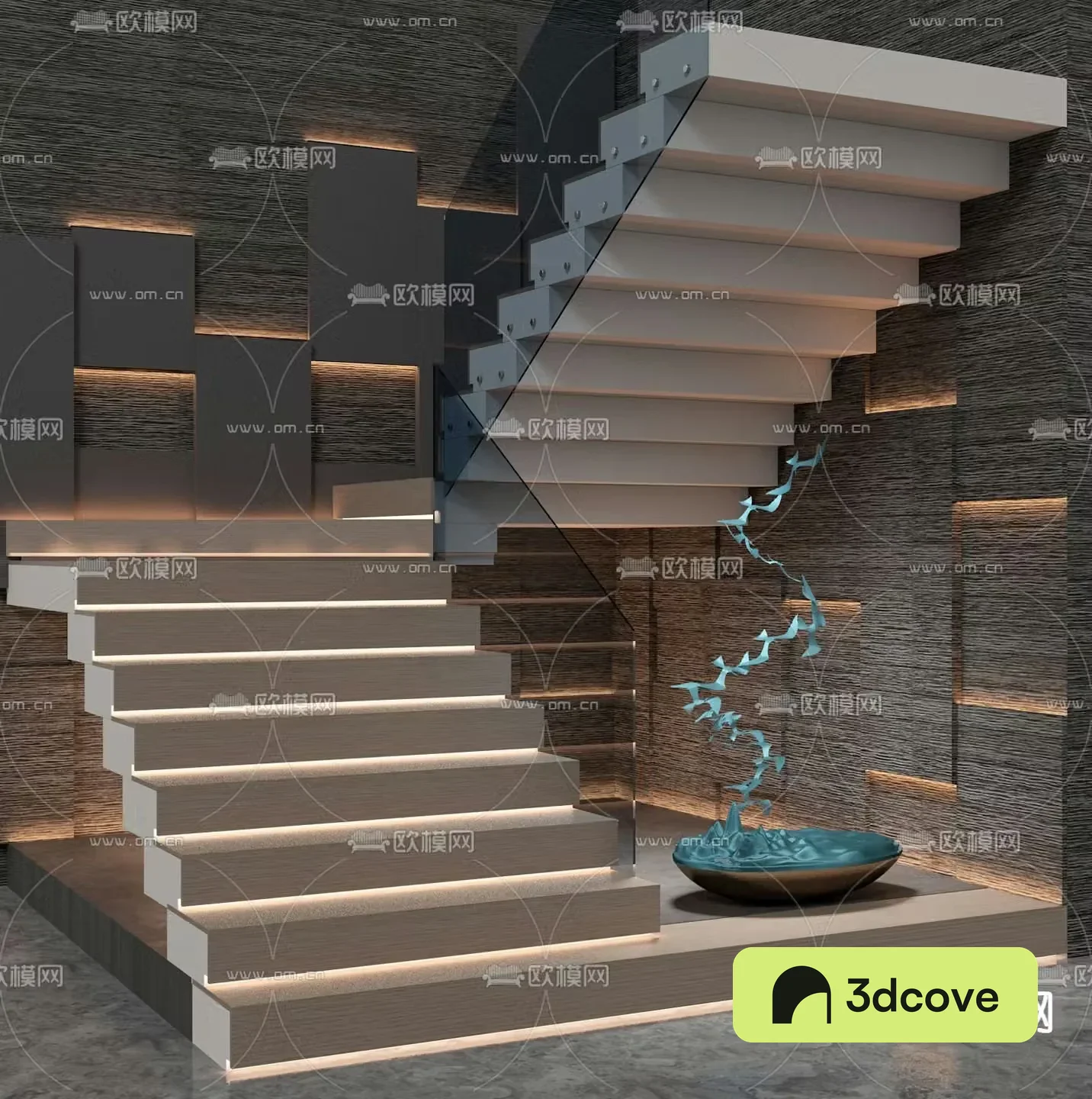 Staircase landscape interior landscaping