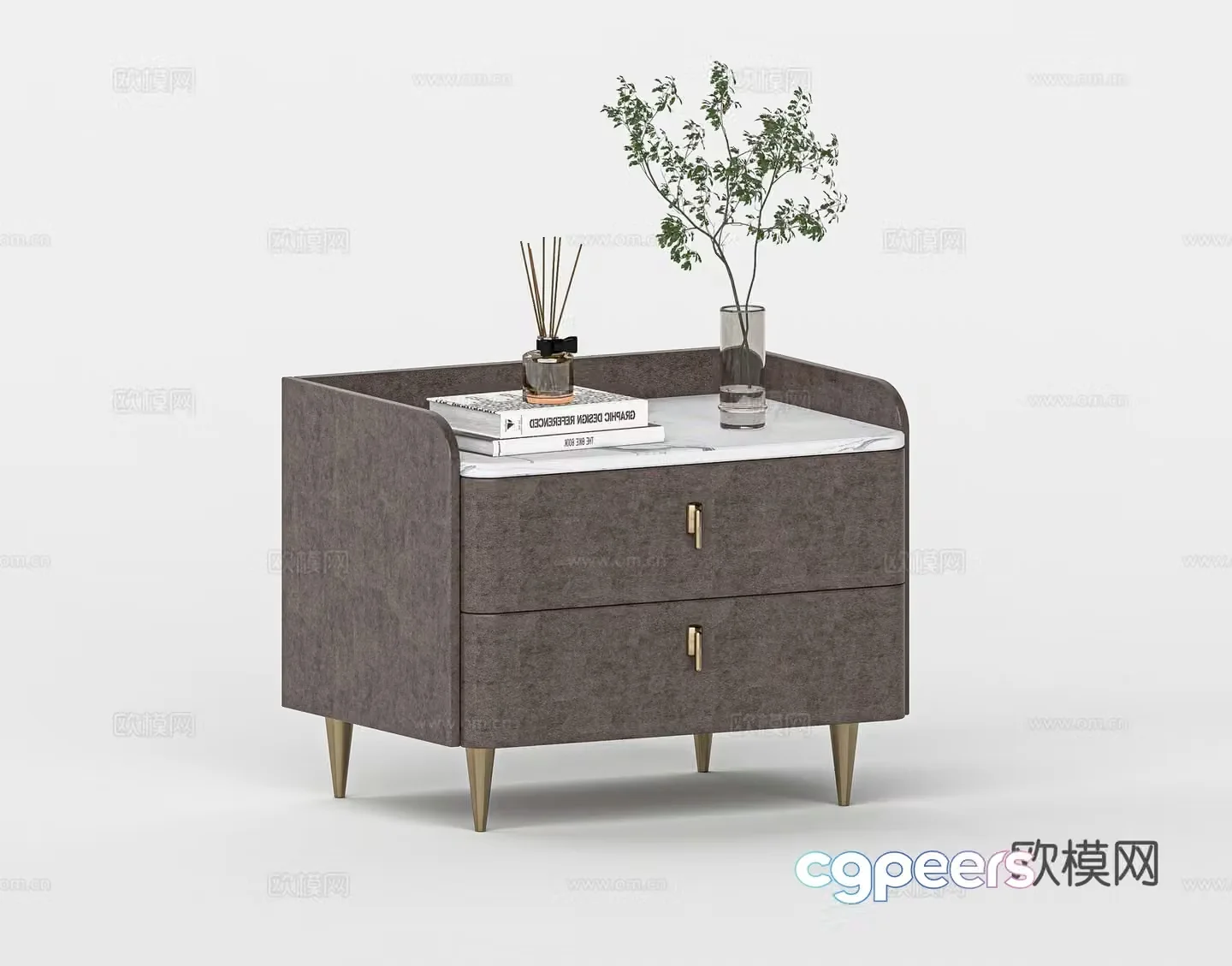 Modern night table 3d model