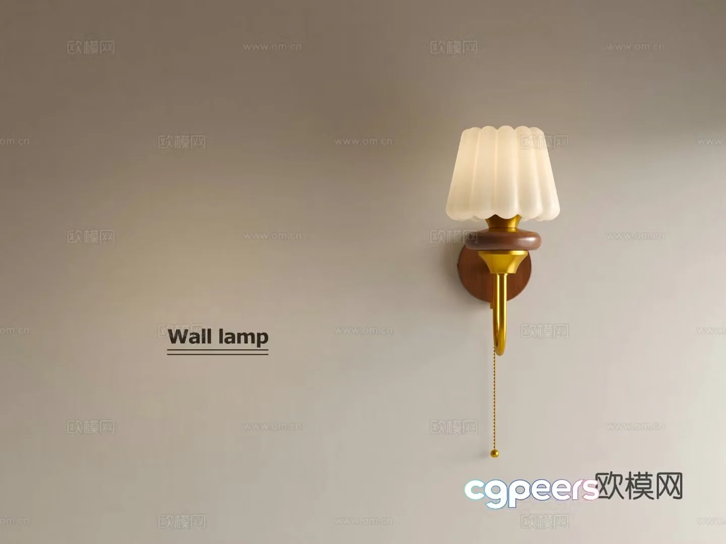 Wabi-sabi wall lamp 3d model