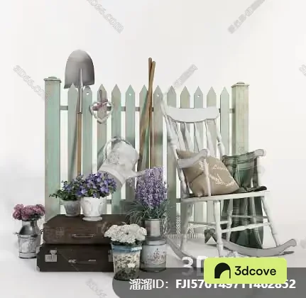 White Rocking Chair