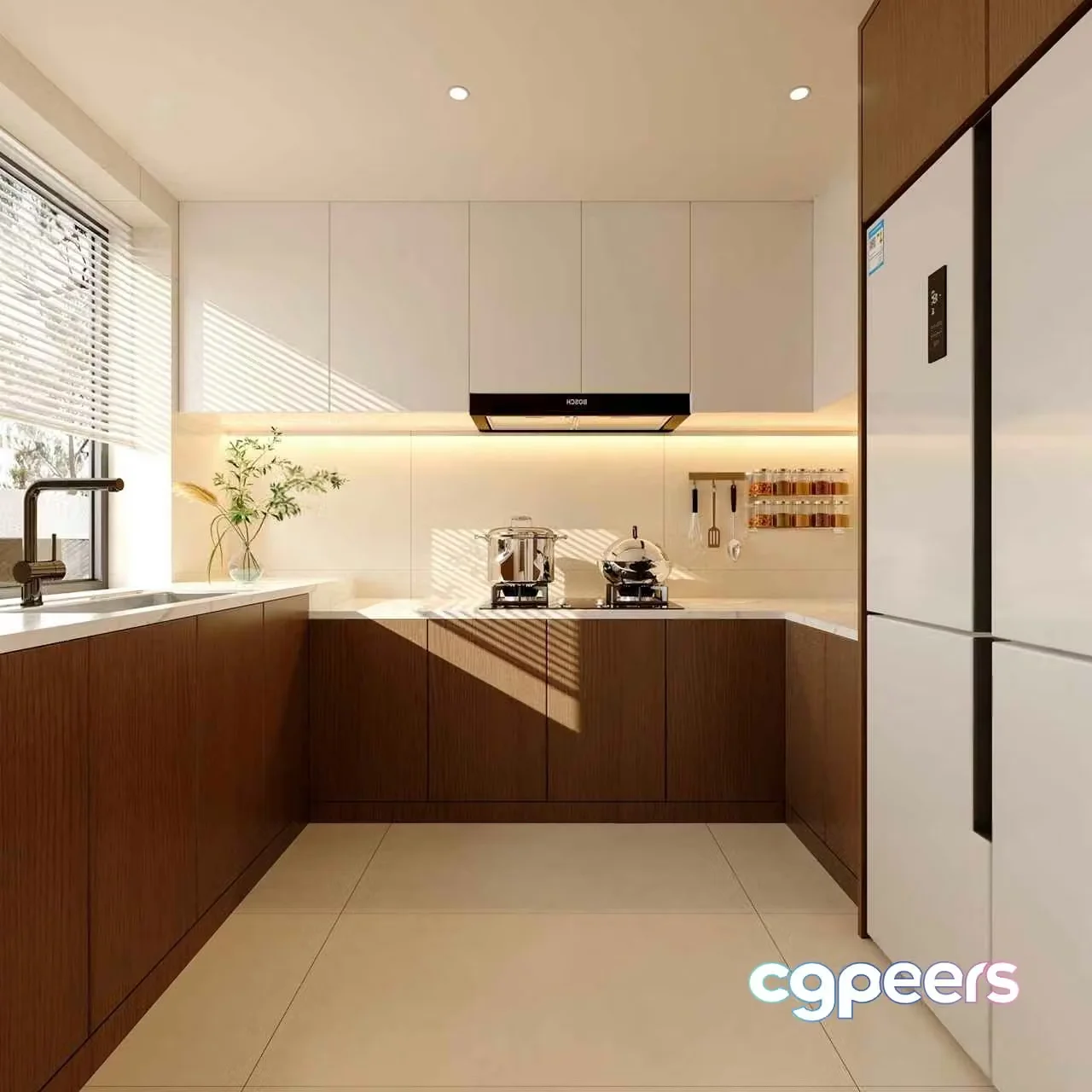 Modern Kitchen 3D Model – 4961 – VRAY Render