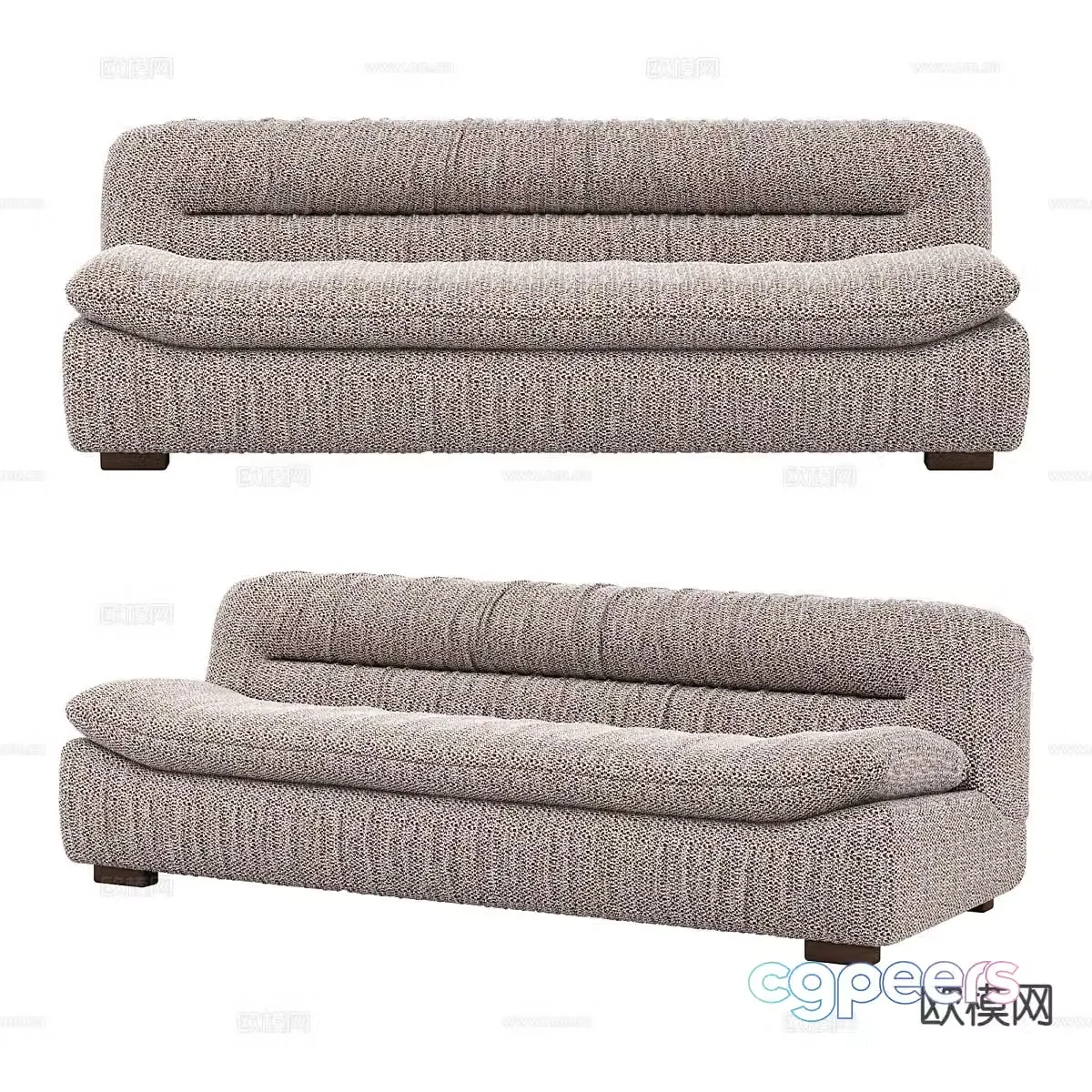 Modern love sofa 3d model