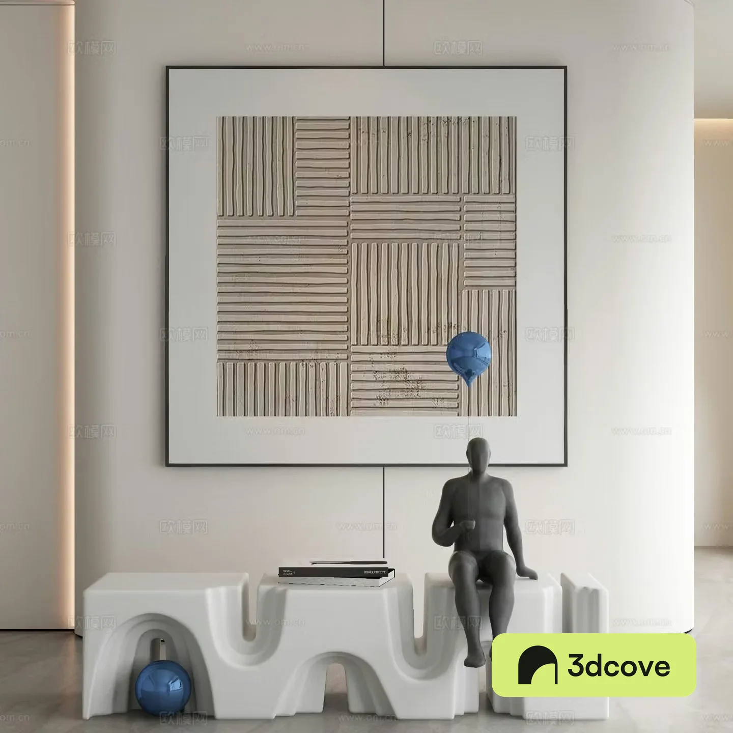 Modern texture painting decorative painting