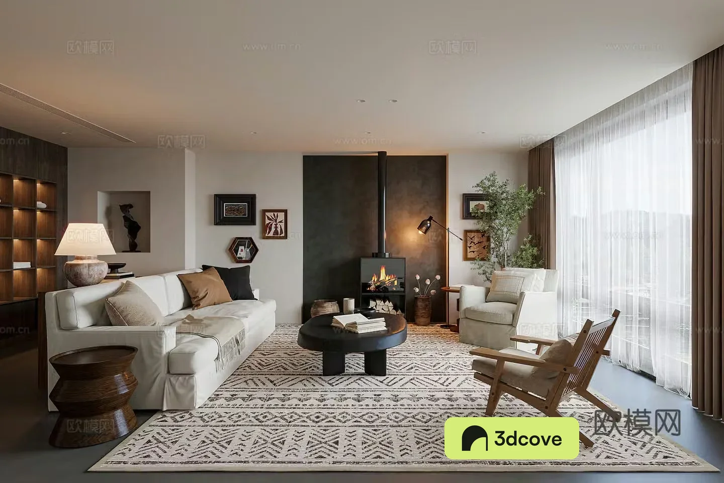 Wasabi Living Room 3D Model