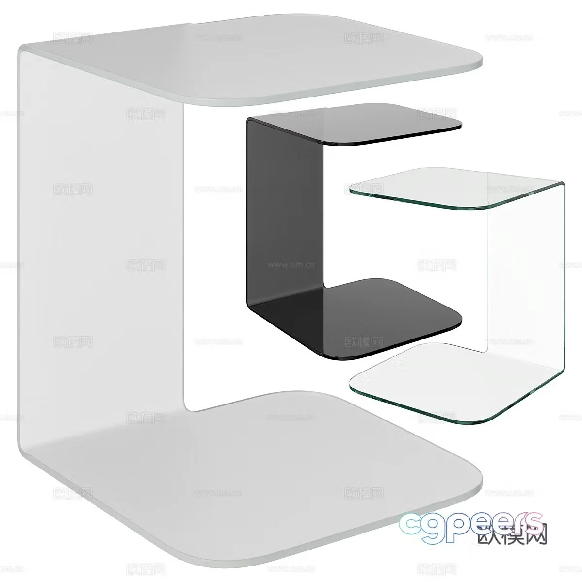 Sides combinations Minimalist Sides Simple Sides Special Sides Bedside Ornaments Sofa Sides 3D Model