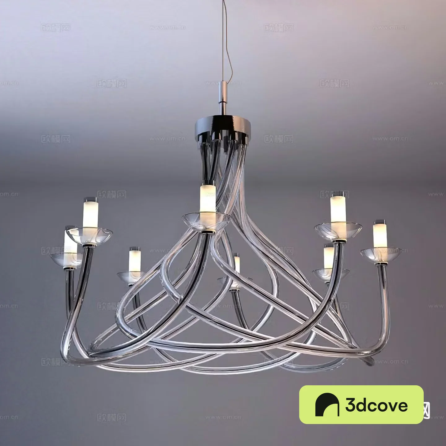 Modern multi-head chandelier hall chandelier