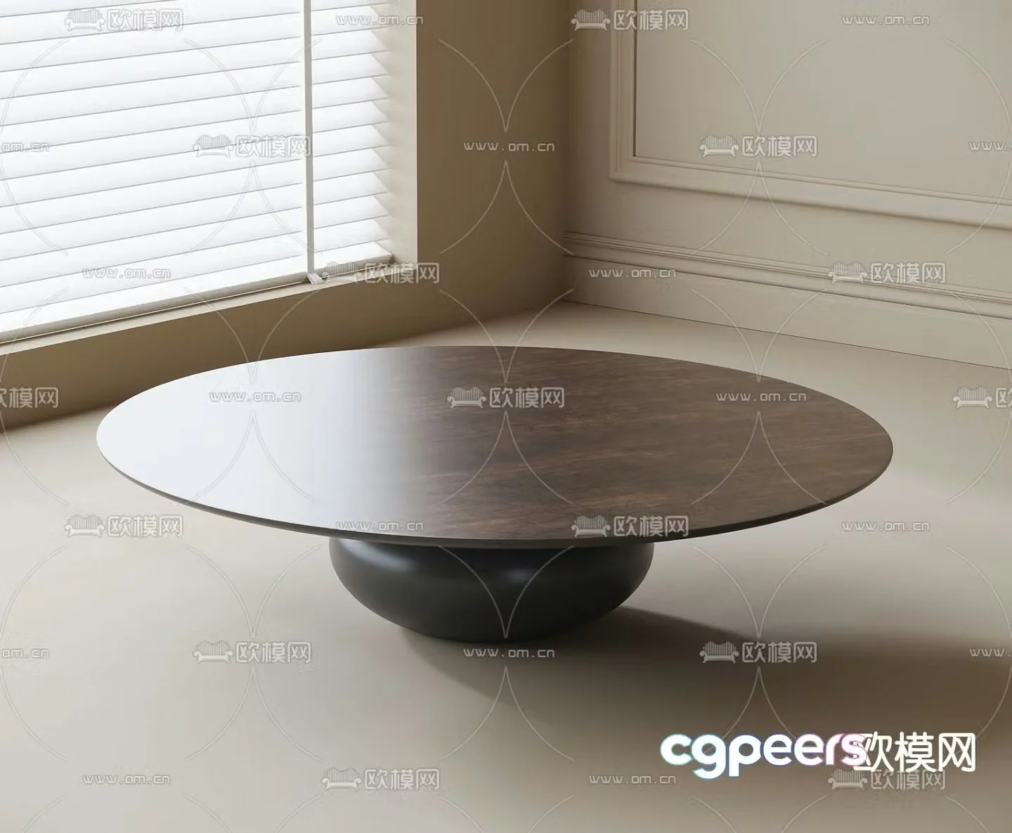 Round coffee table 3d model