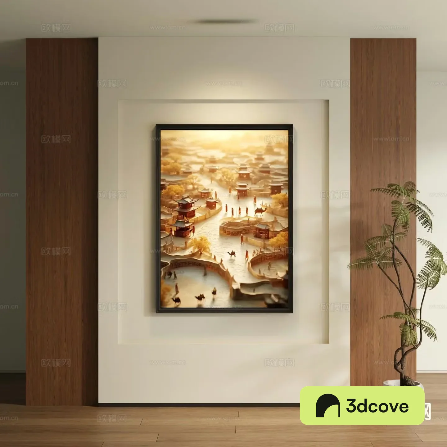 New Chinese style decorative painting architectural painting hanging painting