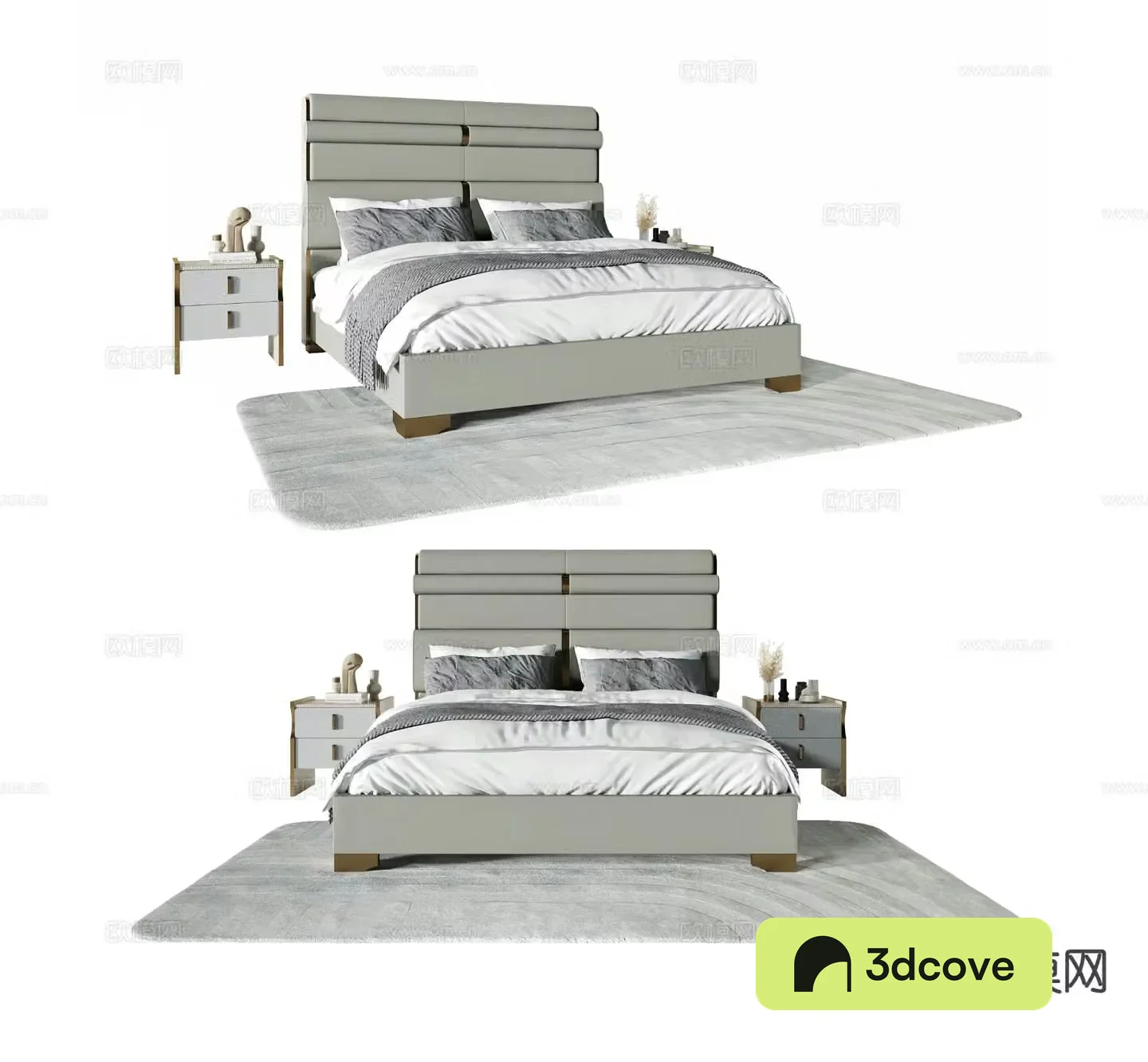 Modern double bed