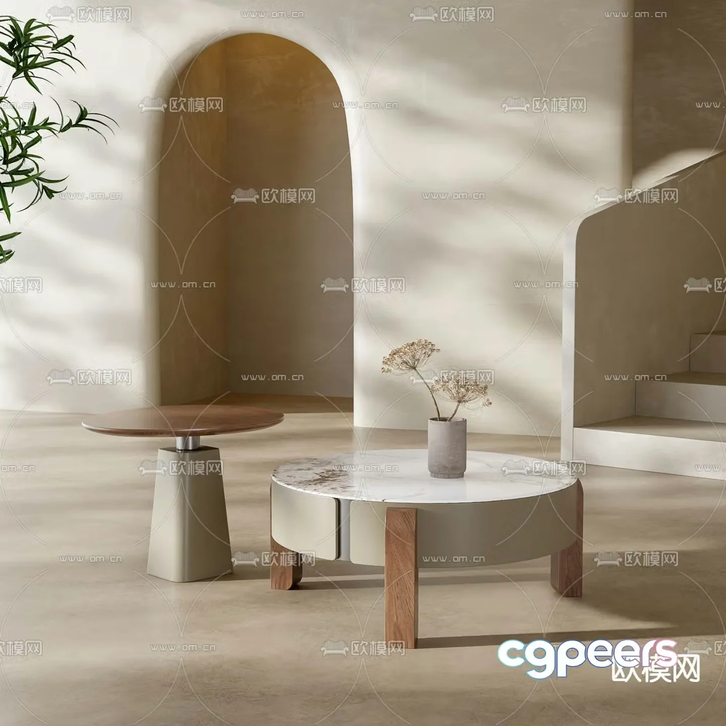Modern coffee table 3d model