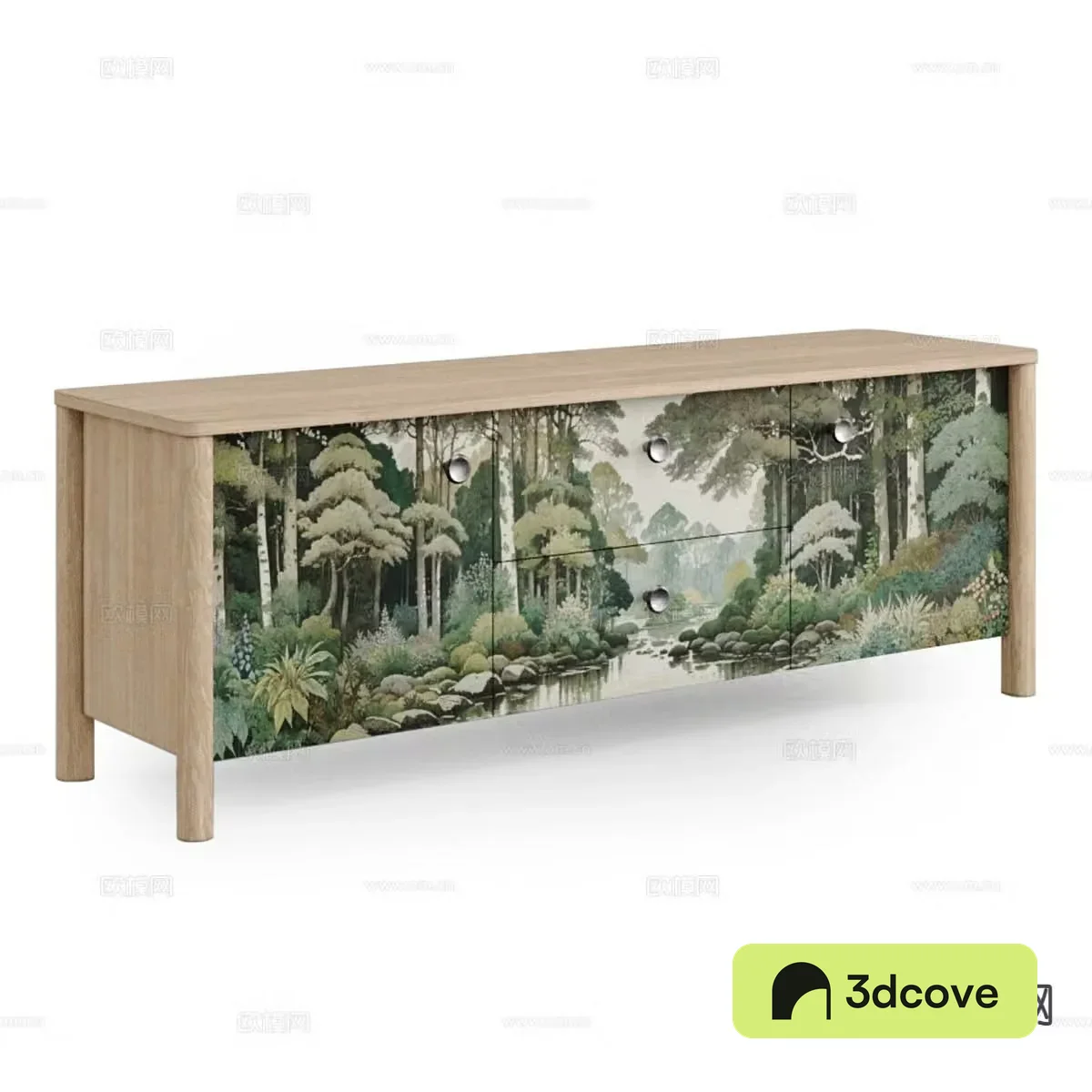 Nordic TV cabinet 3d model