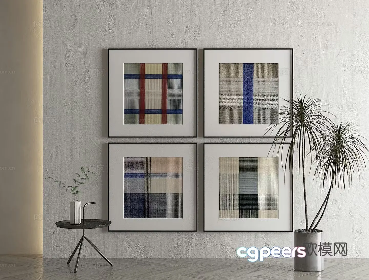 3D model of decorative painting of jujifeng