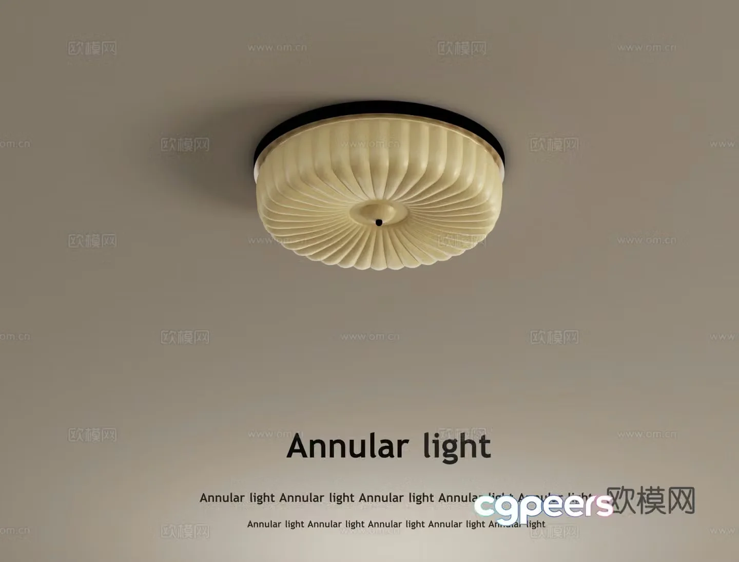 Creamy air ceiling lamp 3d model