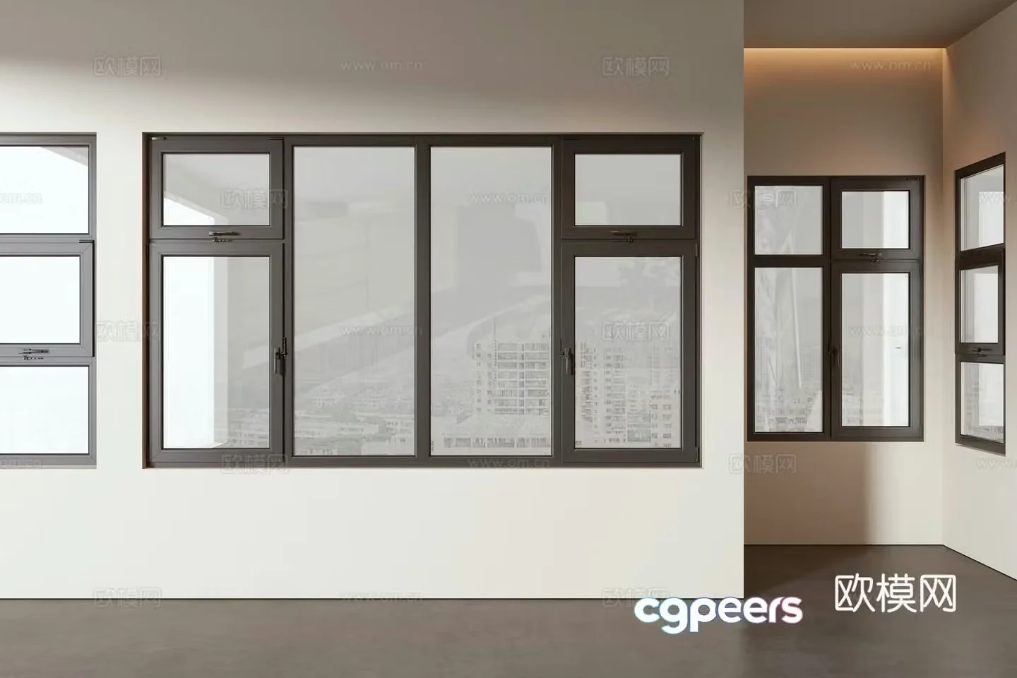 Modern window 3d model