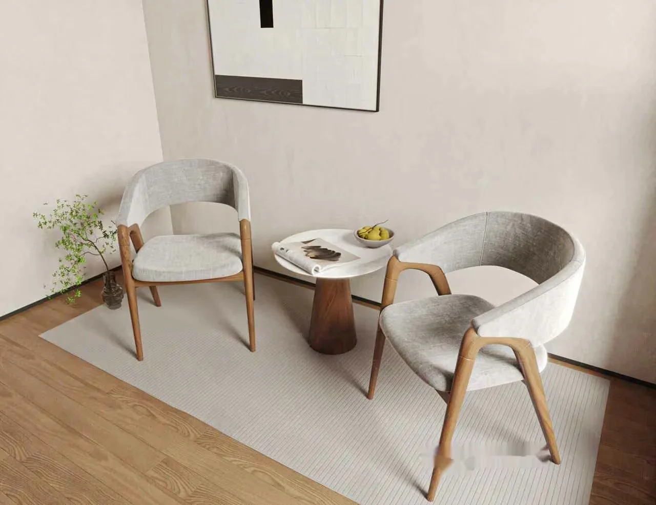 Minimalist Living Space 3D Model – 10603 – VRAY Render