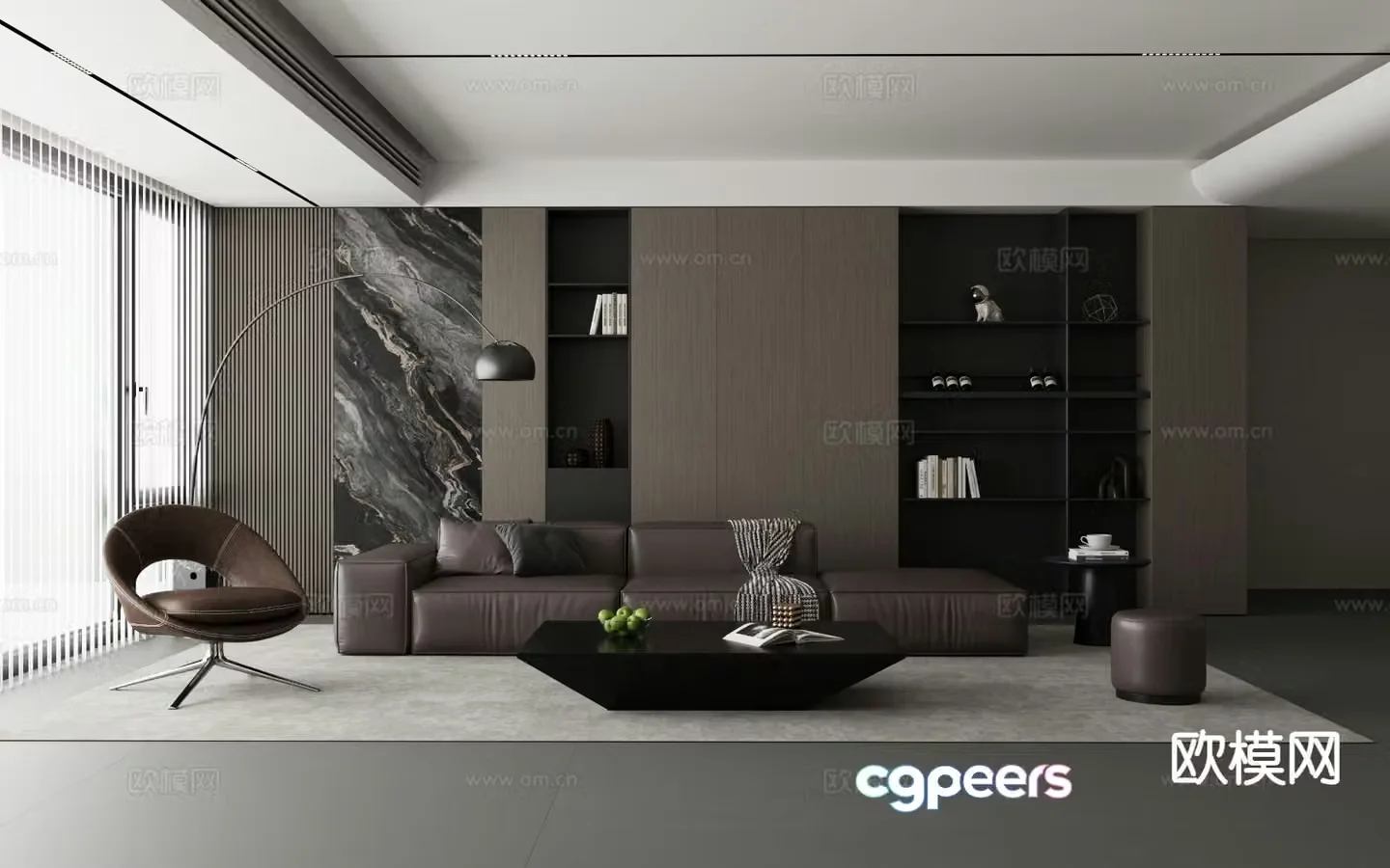 Italian living room 3d model