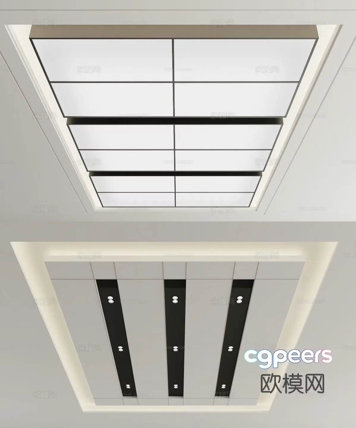 Modern ceiling 3d model