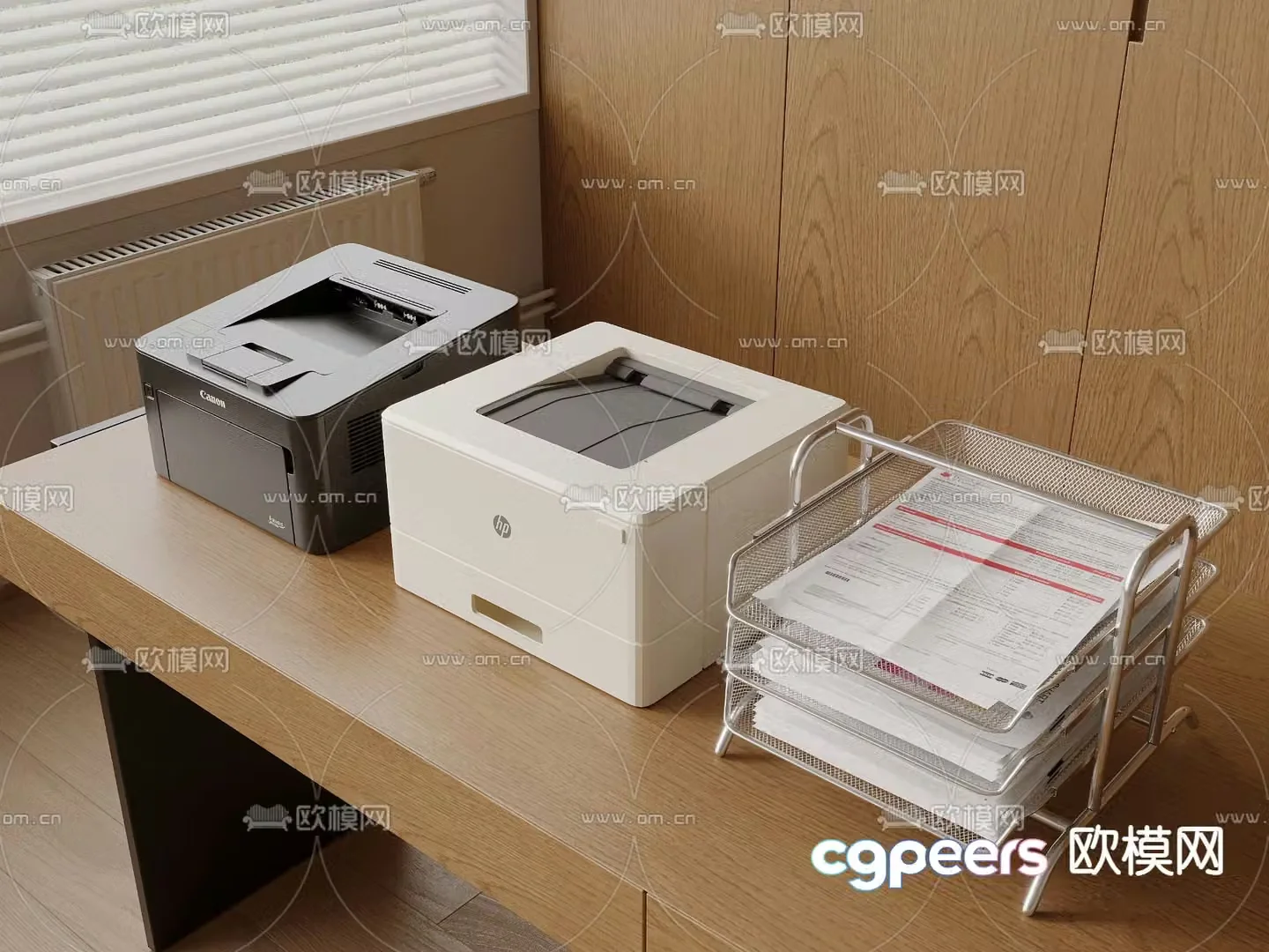 printer copier scanner 3d model