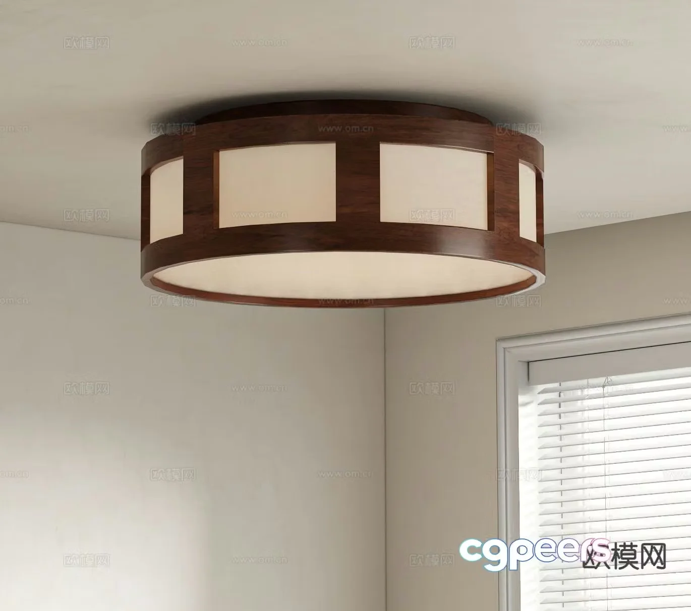 Medieval style ceiling lamp 3d model
