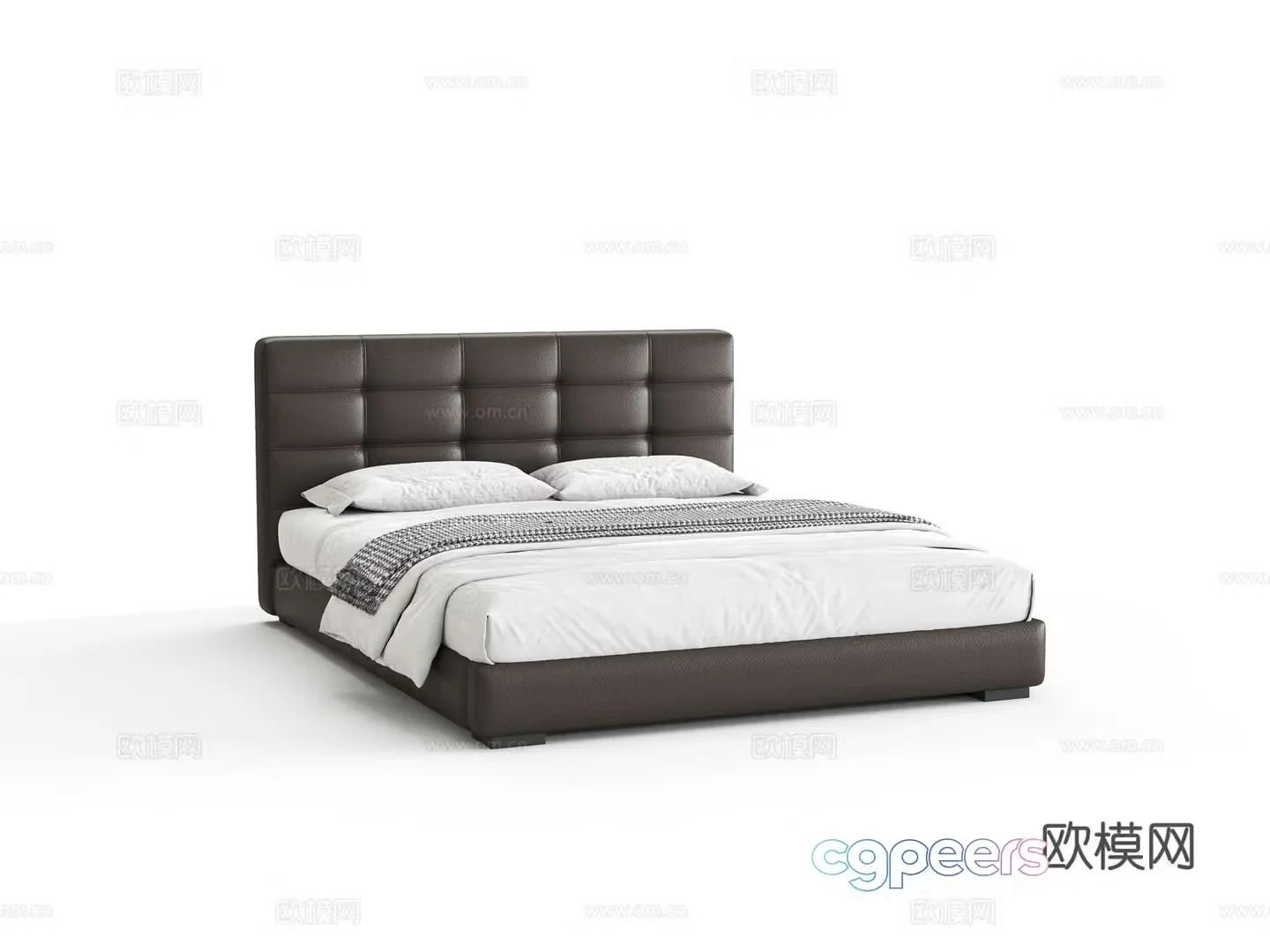 Double bed 3d model