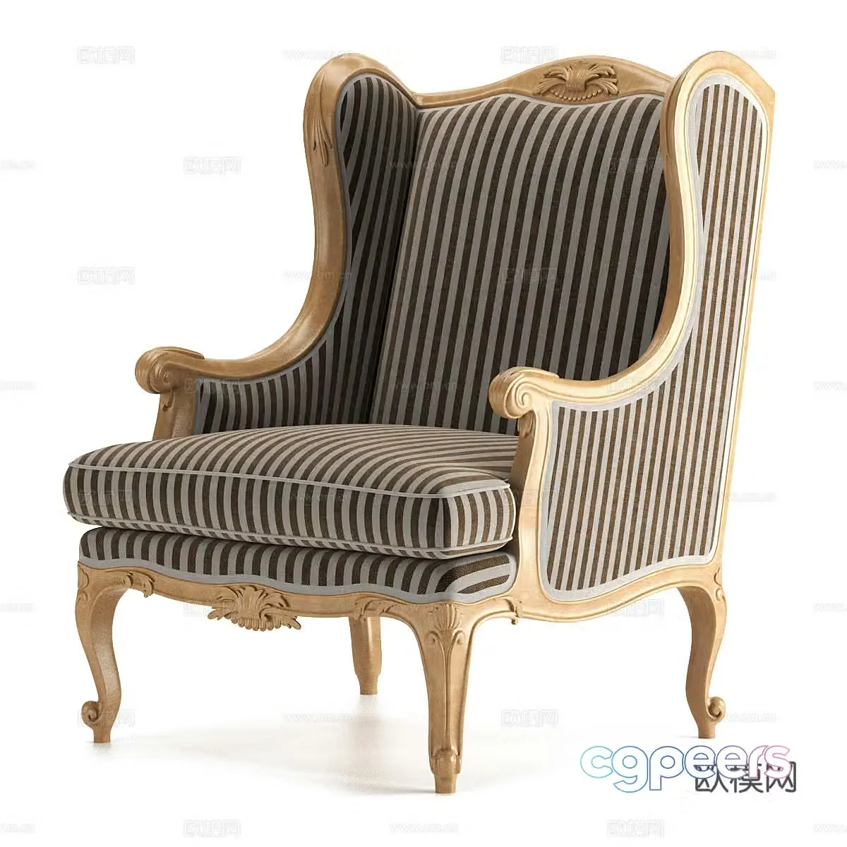 American CHELINI 1009 armchair 3d model