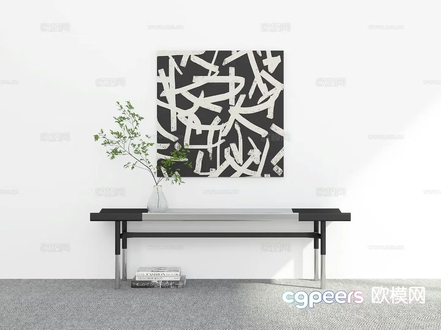Stool bench shoe changing stool 3d model