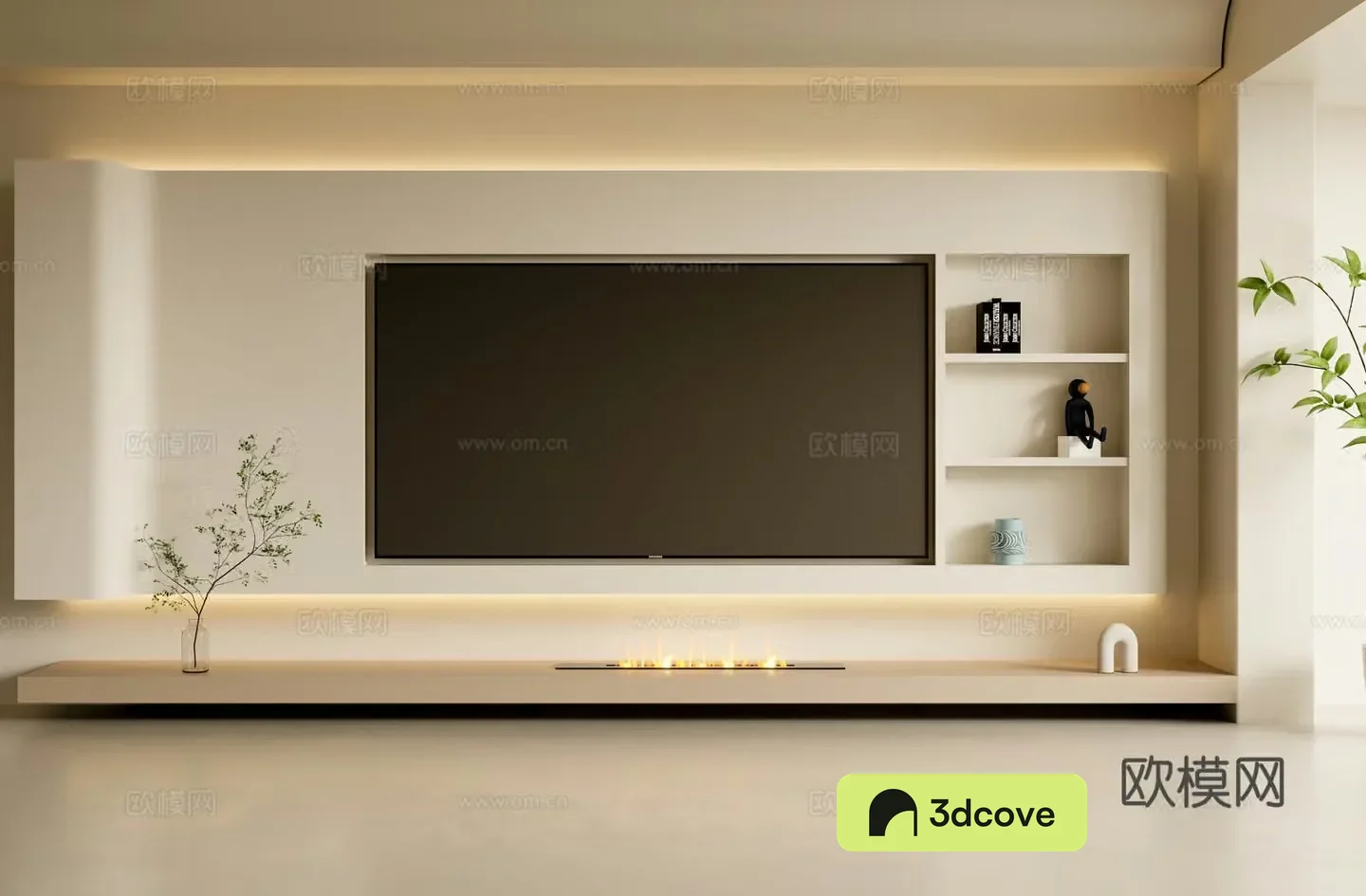 Living room background wall