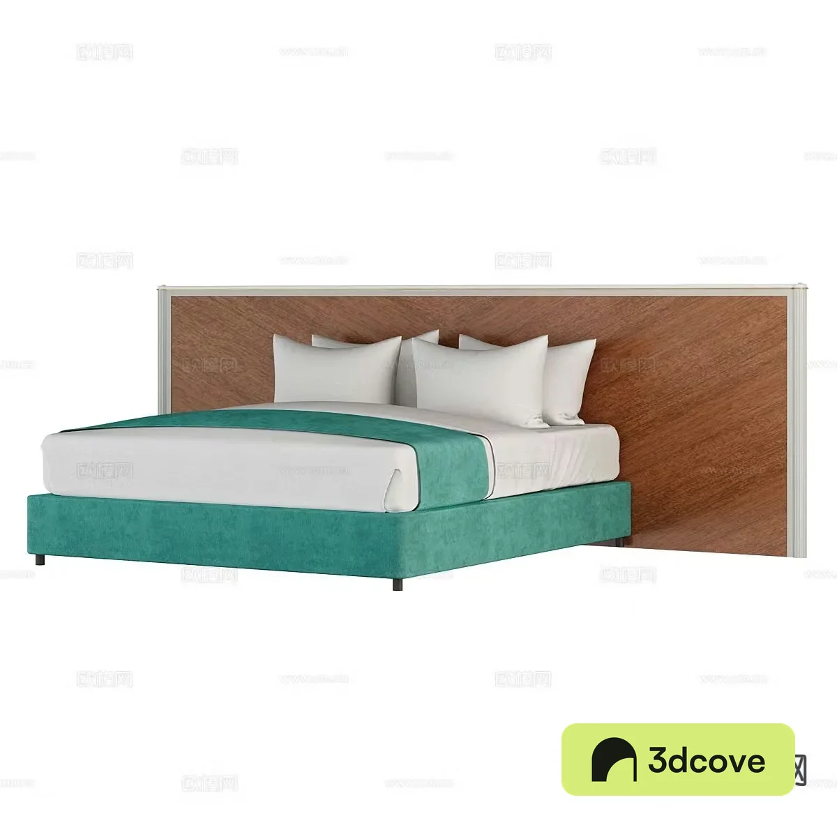 Nordic simple double bed
