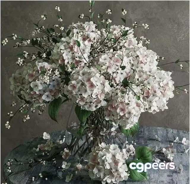 3ds Max Free – Hydrangea