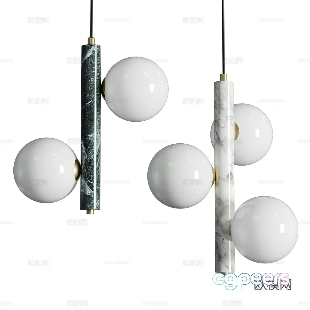 New Chinese light luxury Lampatron Gervin chandelier 3D model