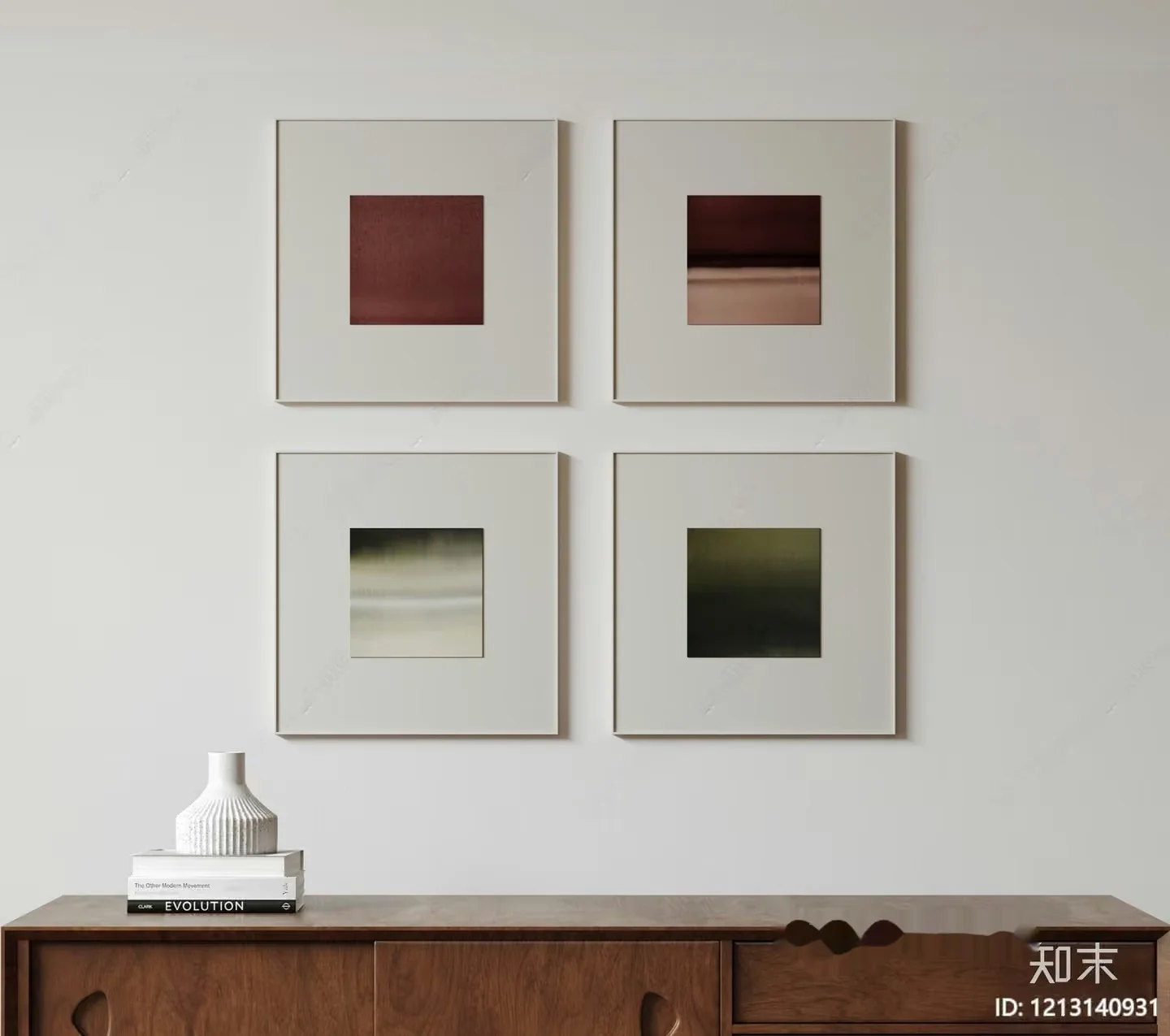 Modern Minimalist Decor 3D Model – 4999 – VRAY Render