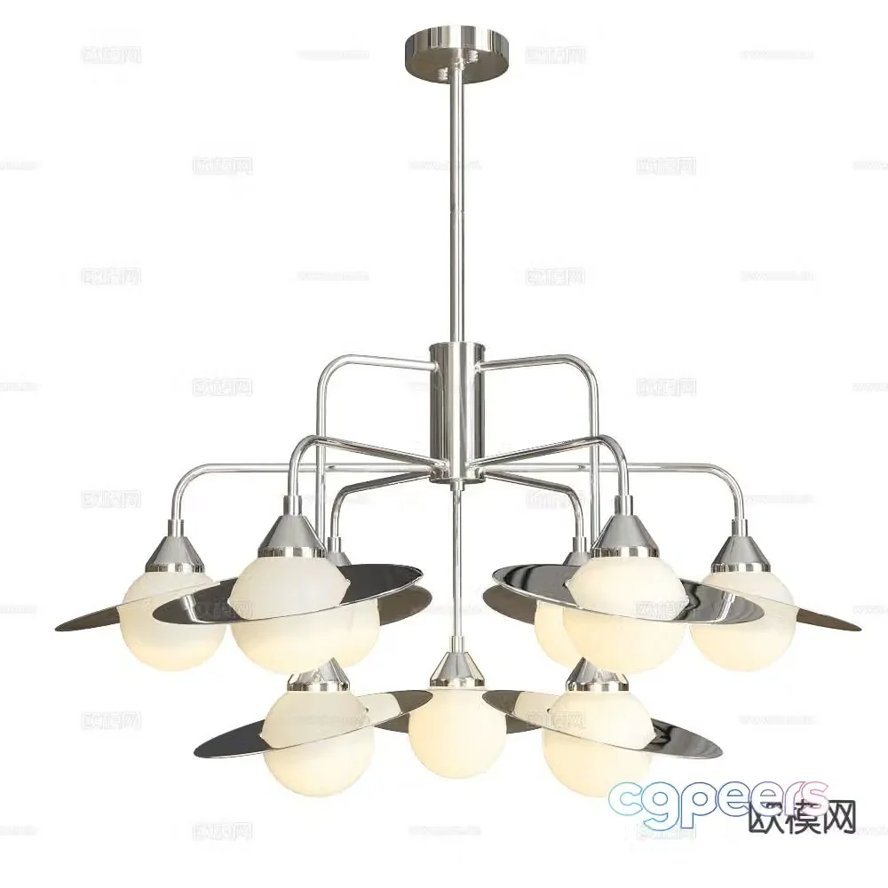 Stilfort modern multi-head chandelier 3d model